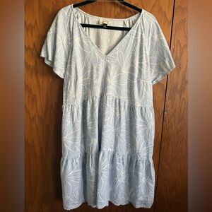 Universal Thread Light Blue Floral Mini Dress